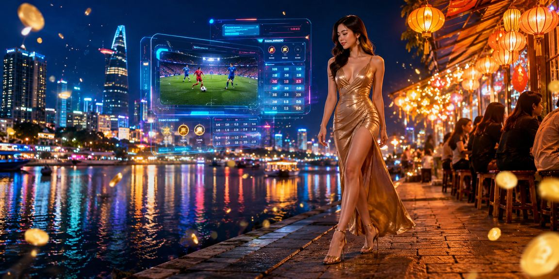 Không gian casino sôi động về đêm tại TP. Hồ Chí Minh